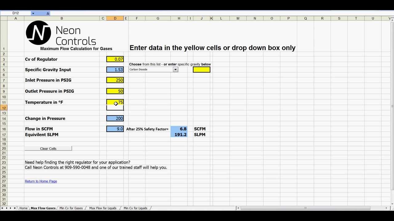 Flow Calculator
